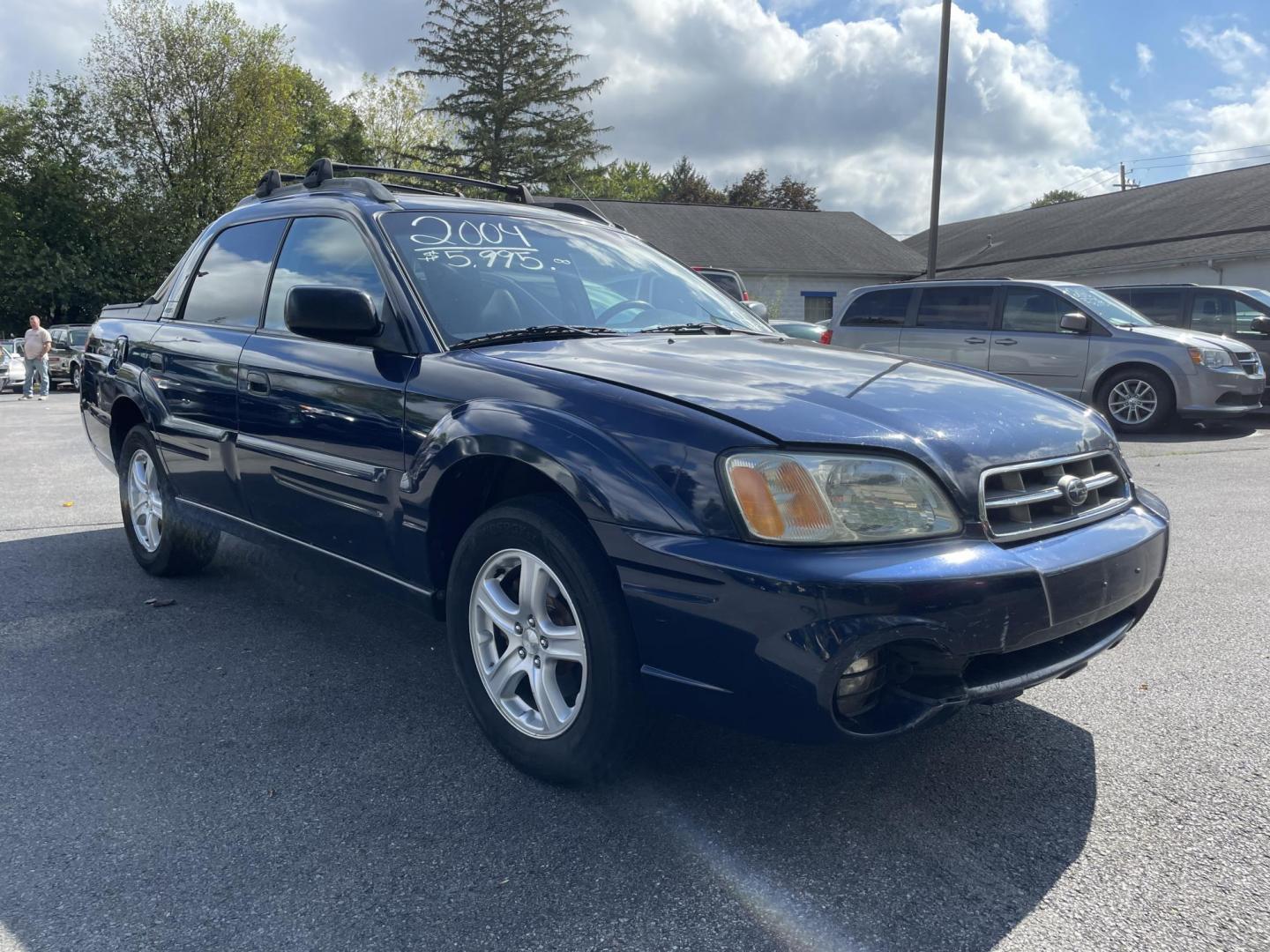 2004 BLUE Subaru Baja Sport (4S4BT62C047) with an 2.5L H4 SOHC 16V engine, 4-Speed Automatic transmission, located at 101 N. Main Street, Muncy, PA, 17756, (570) 546-5462, 41.207691, -76.785942 - Photo#1