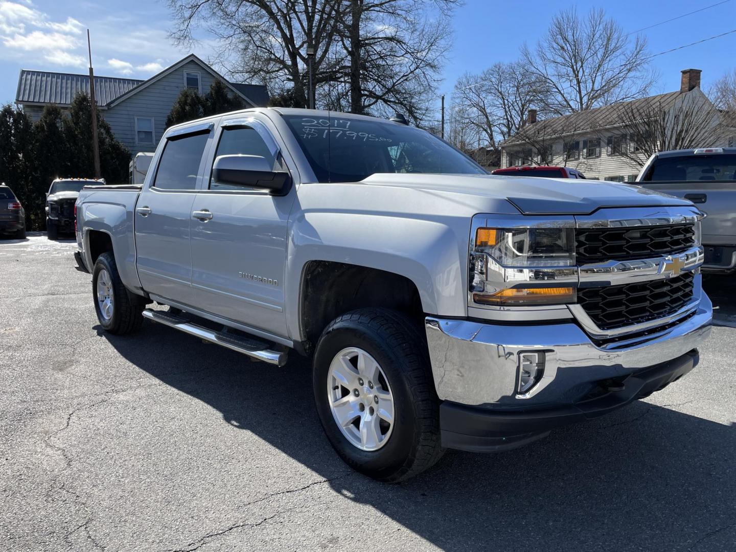 2017 silver Chevrolet Silverado 1500 LT Crew Cab 4WD (3GCUKREC1HG) with an 5.3L V8 OHV 16V Brand New Engine Less than 500 miles engine, 6A transmission, located at 101 N. Main Street, Muncy, PA, 17756, (570) 546-5462, 41.207691, -76.785942 - Photo#1