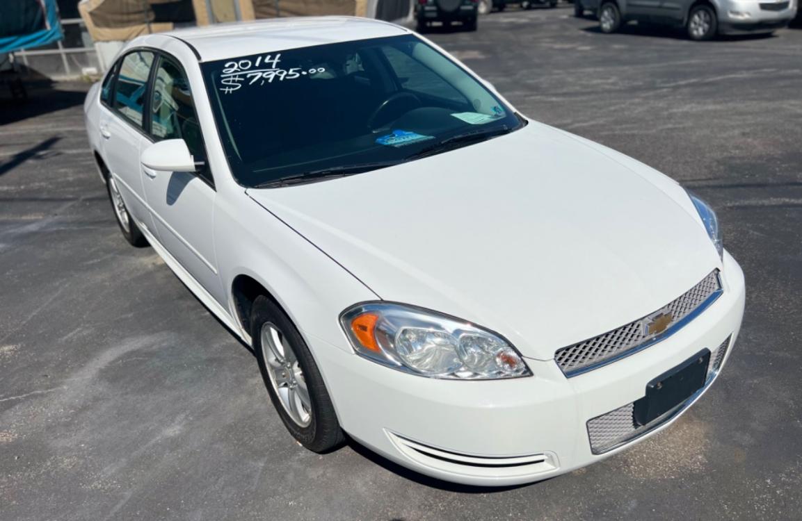 2014 White Chevrolet Impala LS (2G1WA5E34E1) with an 3.6L V6 DOHC 16V FFV engine, 6-Speed Automatic transmission, located at 101 N. Main Street, Muncy, PA, 17756, (570) 546-5462, 41.207691, -76.785942 - Photo #0