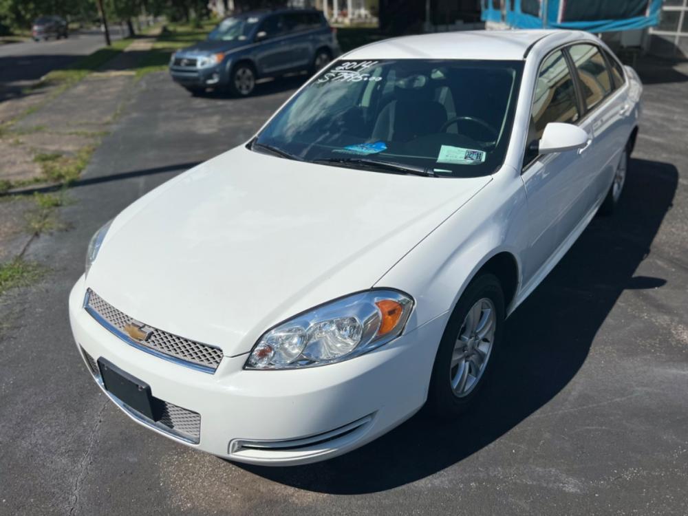 2014 White Chevrolet Impala LS (2G1WA5E34E1) with an 3.6L V6 DOHC 16V FFV engine, 6-Speed Automatic transmission, located at 101 N. Main Street, Muncy, PA, 17756, (570) 546-5462, 41.207691, -76.785942 - Photo #1