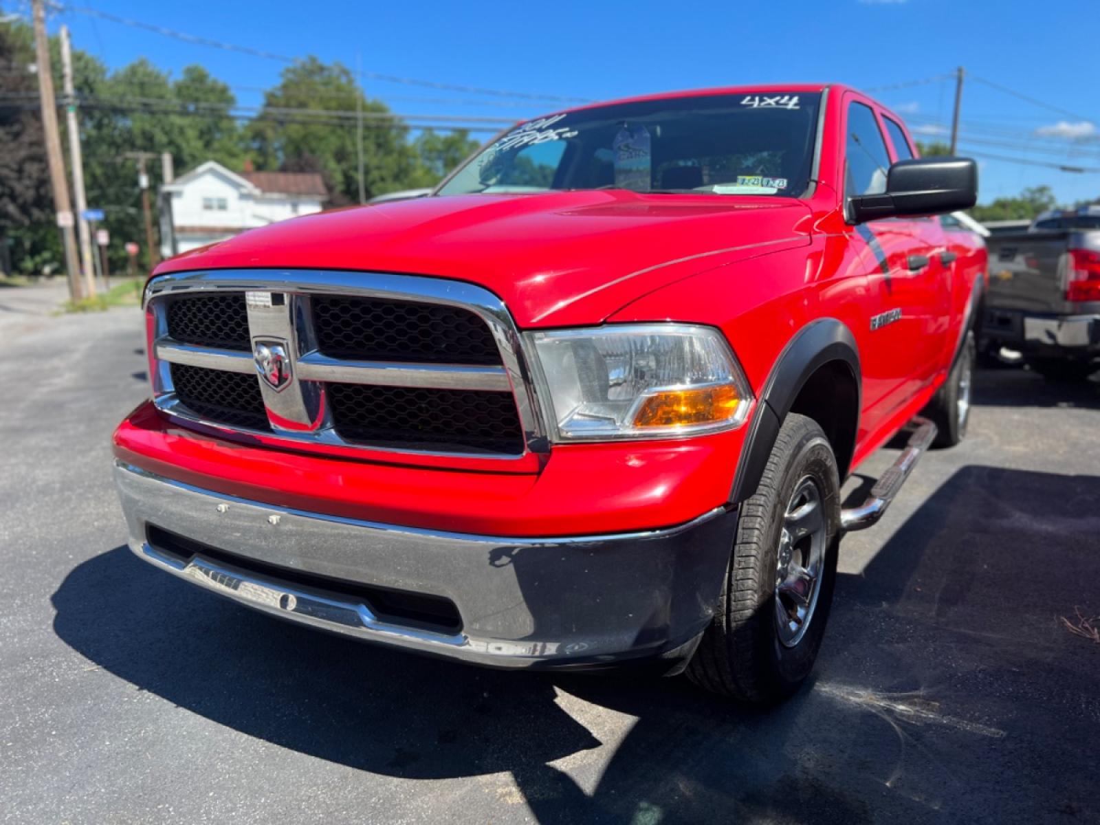2011 Red Dodge Ram 1500 Sport Quad Cab 4WD (1D7RV1GP4BS) with an 4.7L V8 SOHC 16V FFV engine, 5-Speed Automatic transmission, located at 101 N. Main Street, Muncy, PA, 17756, (570) 546-5462, 41.207691, -76.785942 - Photo #0