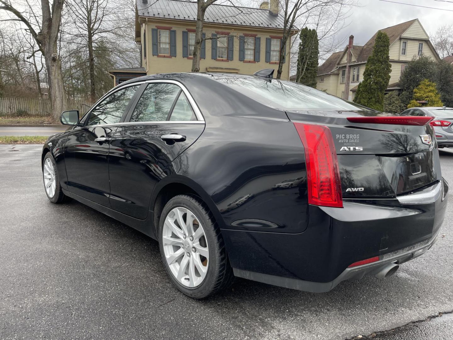 2017 black /tan Cadillac ATS 2.0L Standard AWD (1G6AG5RX2H0) with an 2.0L L4 DOHC 16V TURBO engine, 6A transmission, located at 101 N. Main Street, Muncy, PA, 17756, (570) 546-5462, 41.207691, -76.785942 - Photo#3