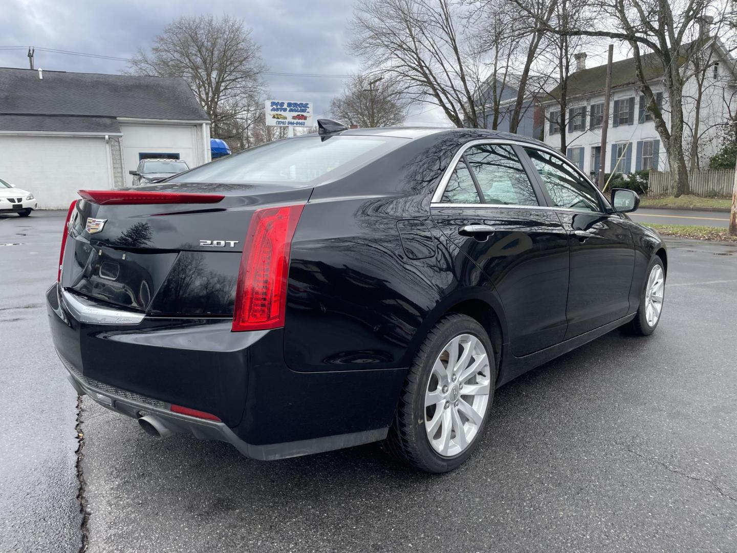 2017 black /tan Cadillac ATS 2.0L Standard AWD (1G6AG5RX2H0) with an 2.0L L4 DOHC 16V TURBO engine, 6A transmission, located at 101 N. Main Street, Muncy, PA, 17756, (570) 546-5462, 41.207691, -76.785942 - Photo#2