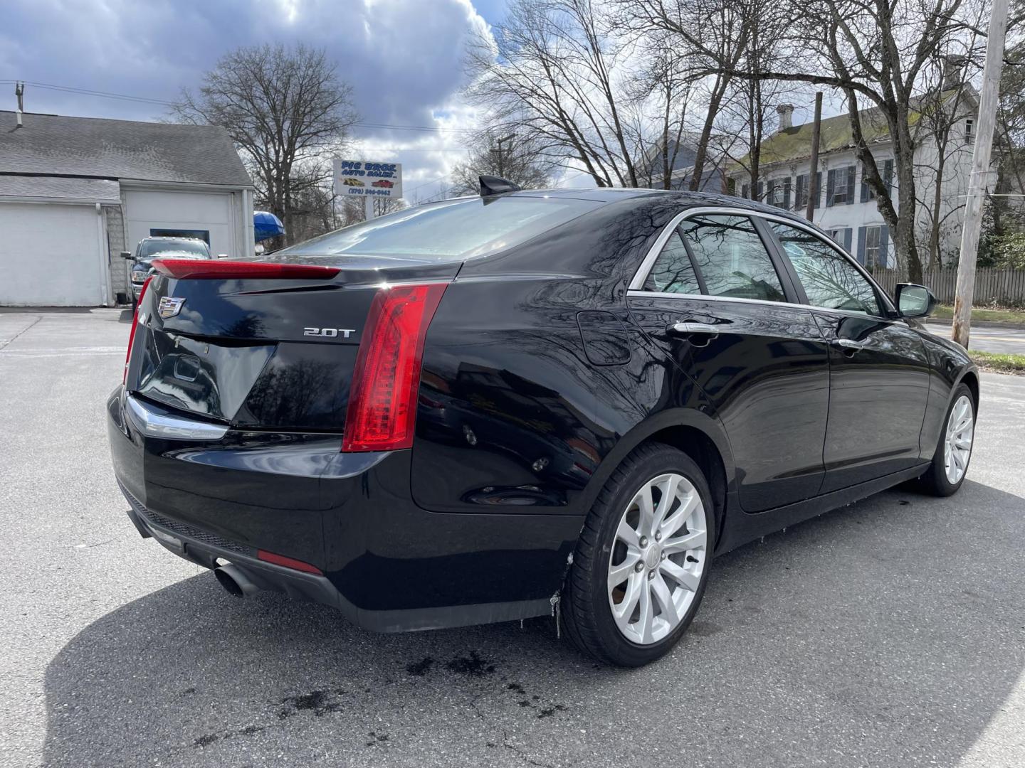 2017 black /tan Cadillac ATS 2.0L Standard AWD (1G6AG5RX2H0) with an 2.0L L4 DOHC 16V TURBO engine, 6A transmission, located at 101 N. Main Street, Muncy, PA, 17756, (570) 546-5462, 41.207691, -76.785942 - Photo#3