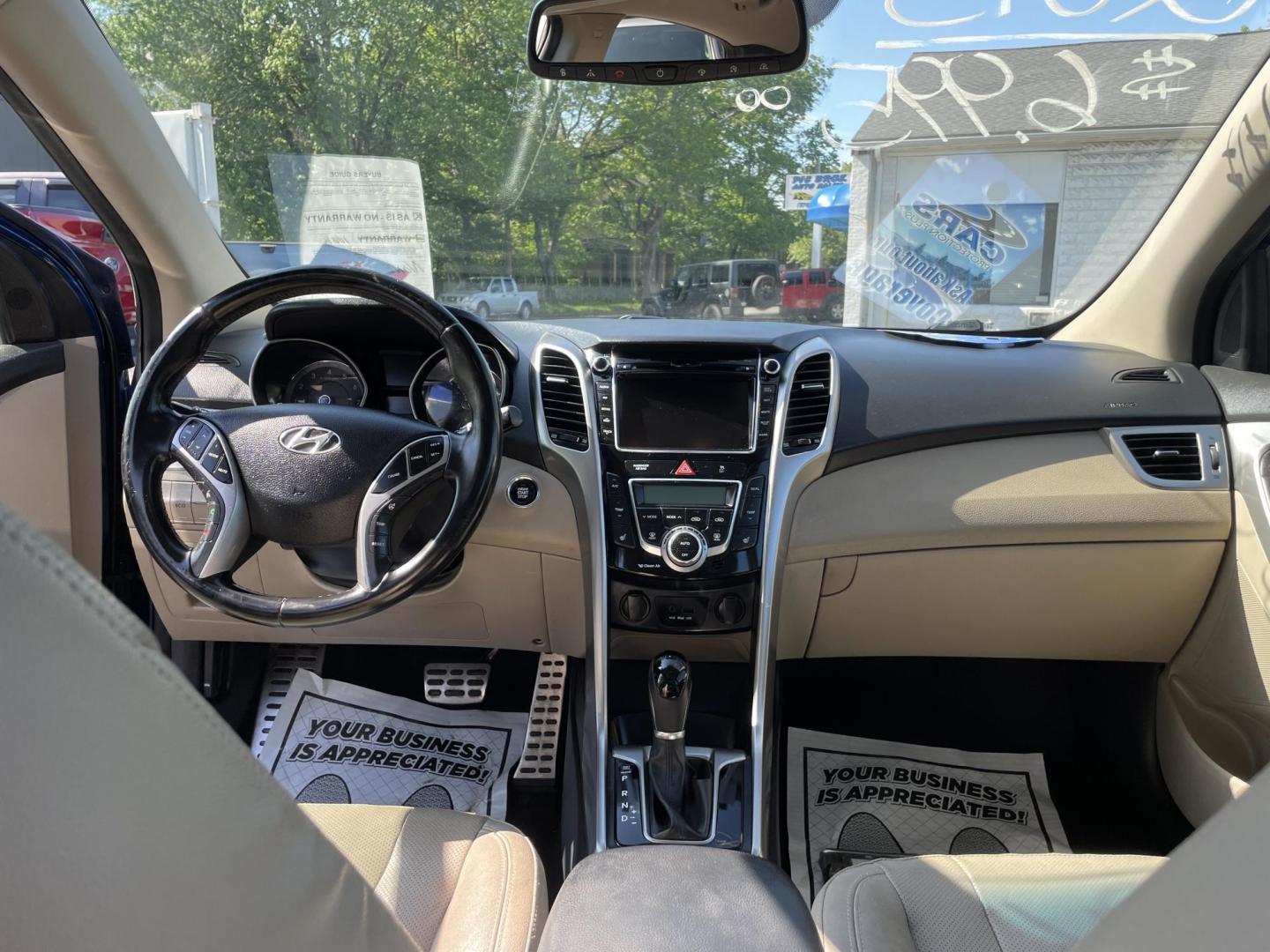 2013 blue /tan Hyundai Elantra GT A/T (KMHD35LE9DU) with an 1.8L L4 16V DOHC engine, 6-Speed Automatic transmission, located at 101 N. Main Street, Muncy, PA, 17756, (570) 546-5462, 41.207691, -76.785942 - Photo#5