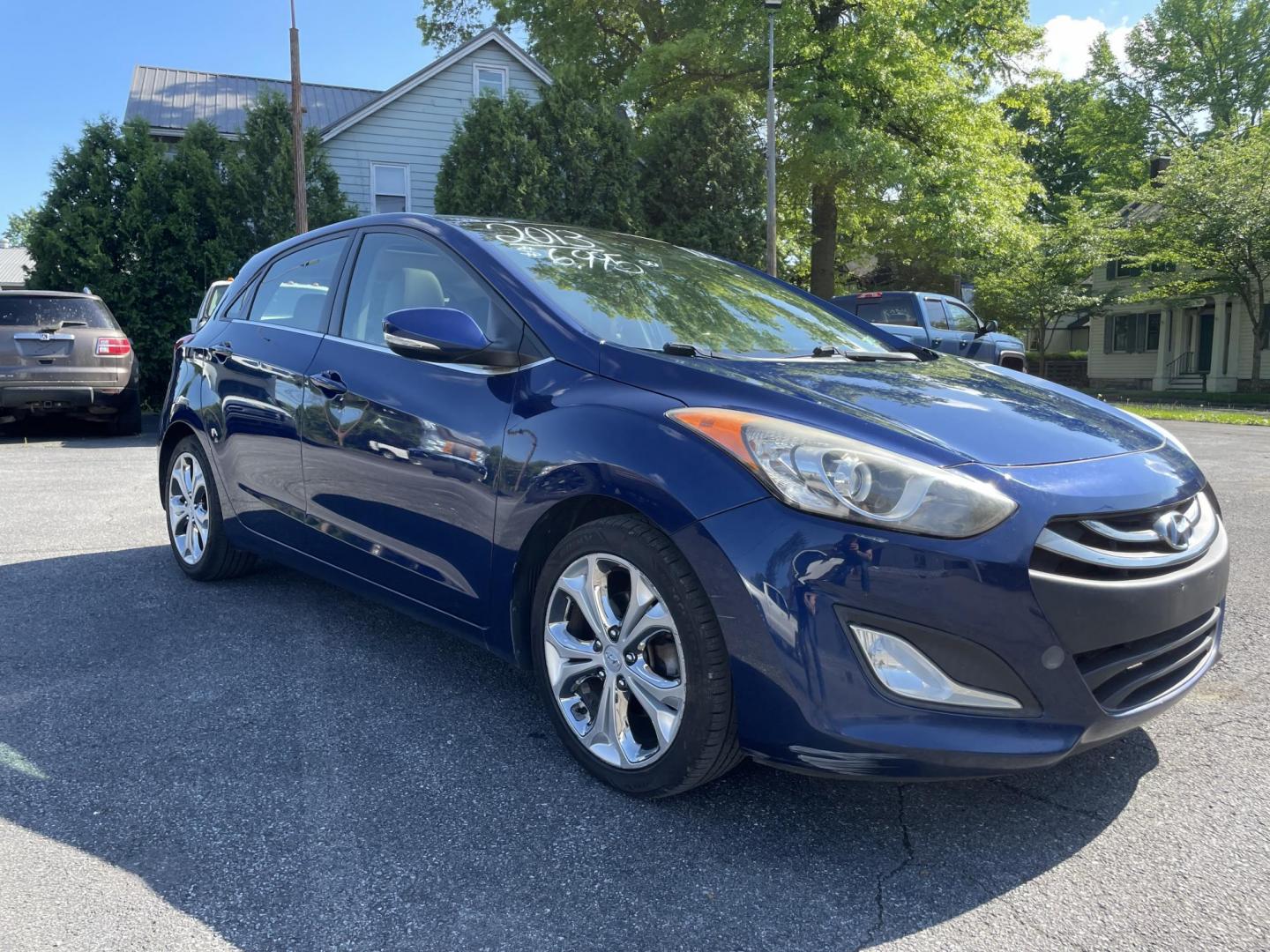 2013 blue /tan Hyundai Elantra GT A/T (KMHD35LE9DU) with an 1.8L L4 16V DOHC engine, 6-Speed Automatic transmission, located at 101 N. Main Street, Muncy, PA, 17756, (570) 546-5462, 41.207691, -76.785942 - Photo#1