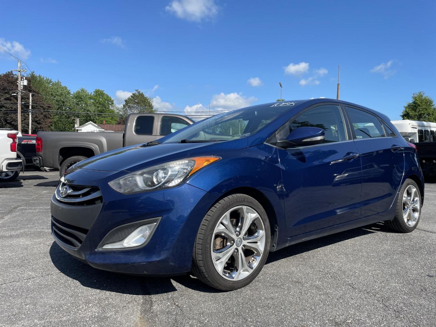 2013 blue /tan Hyundai Elantra GT A/T (KMHD35LE9DU) with an 1.8L L4 16V DOHC engine, 6-Speed Automatic transmission, located at 101 N. Main Street, Muncy, PA, 17756, (570) 546-5462, 41.207691, -76.785942 - Photo#0