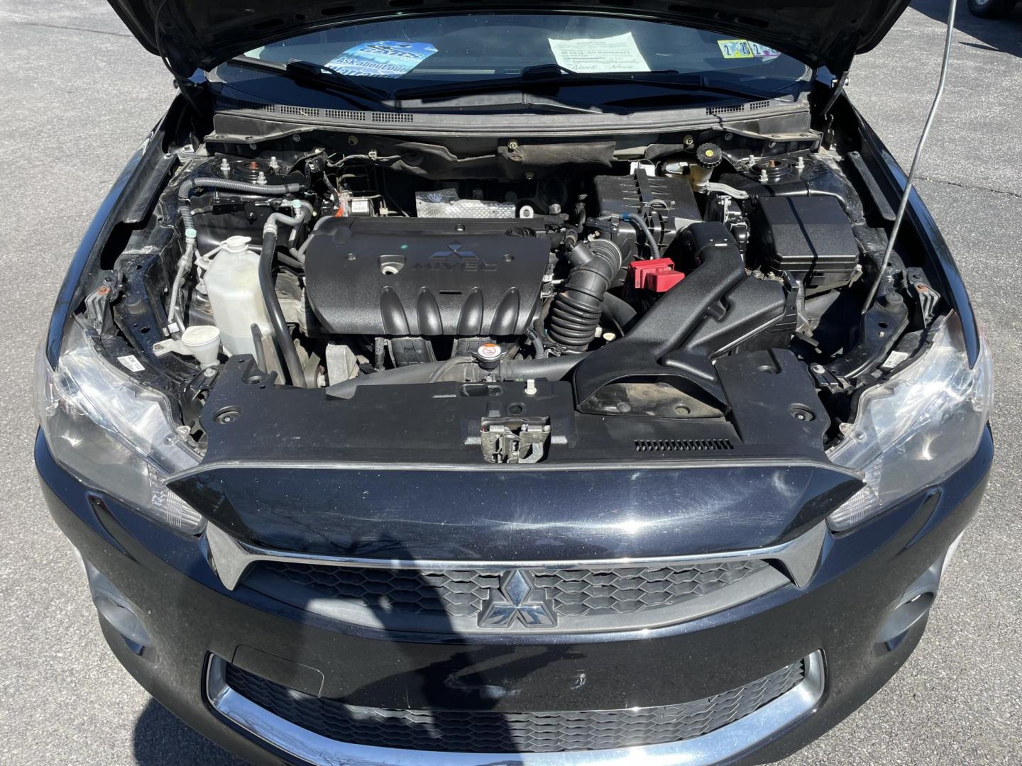 2017 black Mitsubishi Lancer ES 5M (JA32U2FU0HU) with an 2.0L L4 SOHC 16V engine, auto transmission, located at 101 N. Main Street, Muncy, PA, 17756, (570) 546-5462, 41.207691, -76.785942 - Photo#7