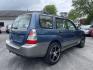 2007 blue Subaru Forester 2.5X (JF1SG63637G) with an 2.5L H4 SOHC 16V engine, 5 Speed Manual transmission, located at 101 N. Main Street, Muncy, PA, 17756, (570) 546-5462, 41.207691, -76.785942 - Photo#2