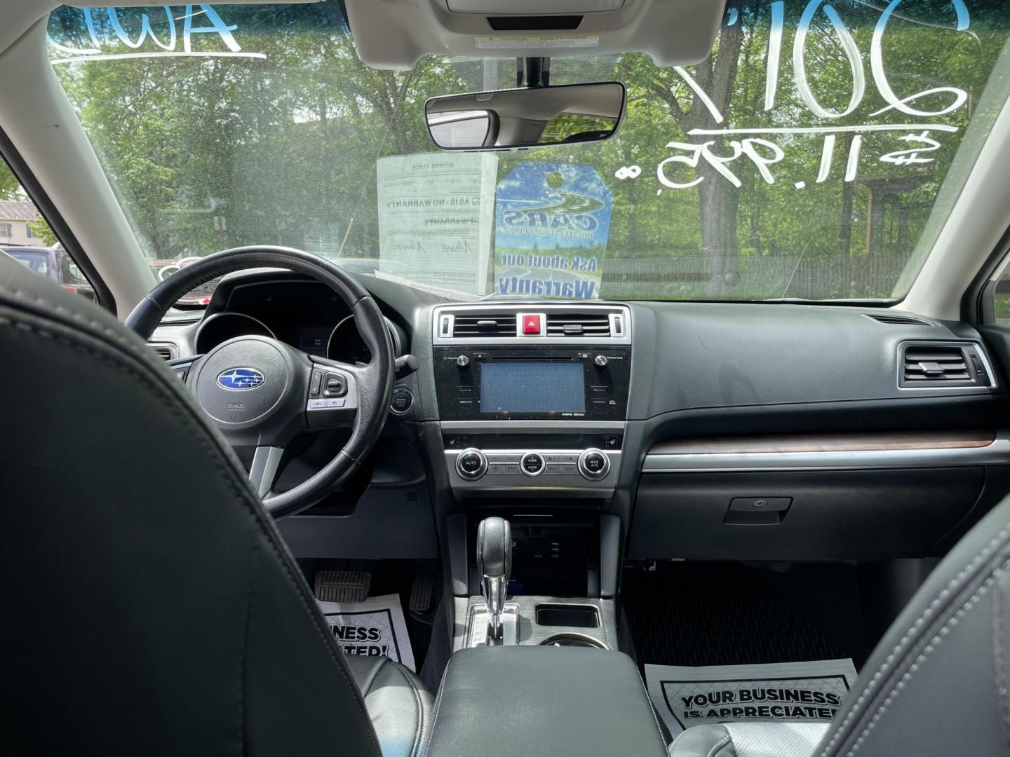 2017 White /black Subaru Outback 2.5i Limited (4S4BSANC6H3) with an 2.5L H4 DOHC 16V engine, CVT transmission, located at 101 N. Main Street, Muncy, PA, 17756, (570) 546-5462, 41.207691, -76.785942 - Photo#5