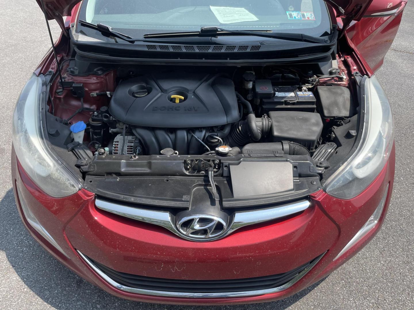 2016 burgandy Hyundai Elantra Limited (5NPDH4AE2GH) with an 1.8L L4 DOHC 16V engine, 6-Speed Automatic transmission, located at 101 N. Main Street, Muncy, PA, 17756, (570) 546-5462, 41.207691, -76.785942 - Photo#7