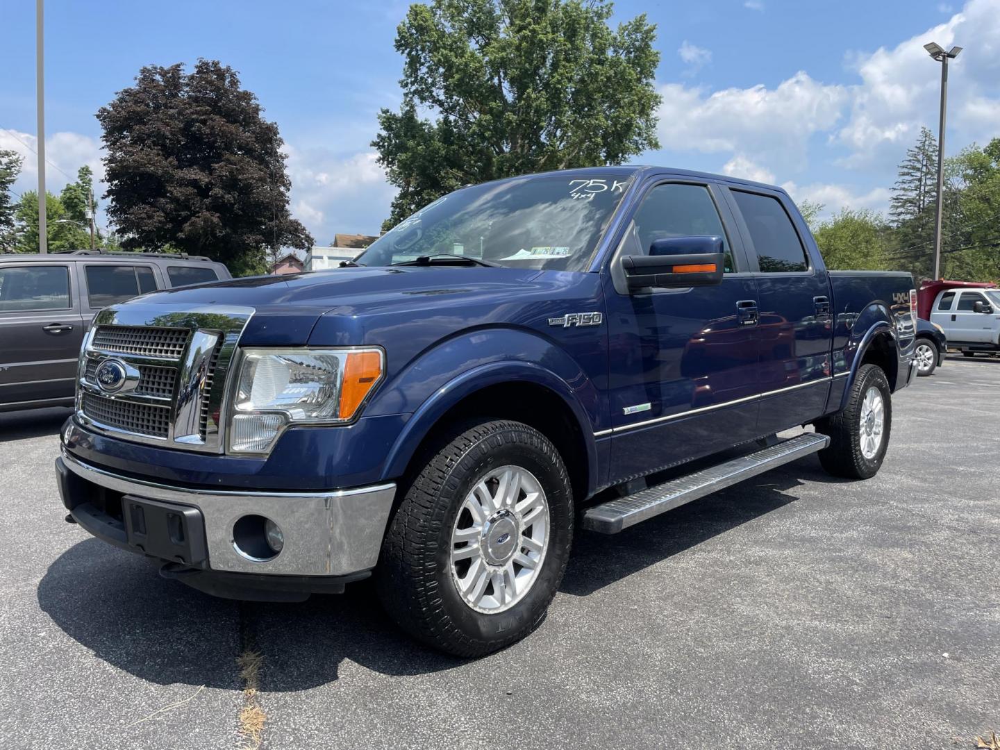 2012 blue Ford F-150 FX4 Lariat SuperCrew 5.5-ft. Bed 4WD (1FTFW1ET3CF) with an 3.5L V6 TURBO engine, 6-Speed Automatic transmission, located at 101 N. Main Street, Muncy, PA, 17756, (570) 546-5462, 41.207691, -76.785942 - Photo#0