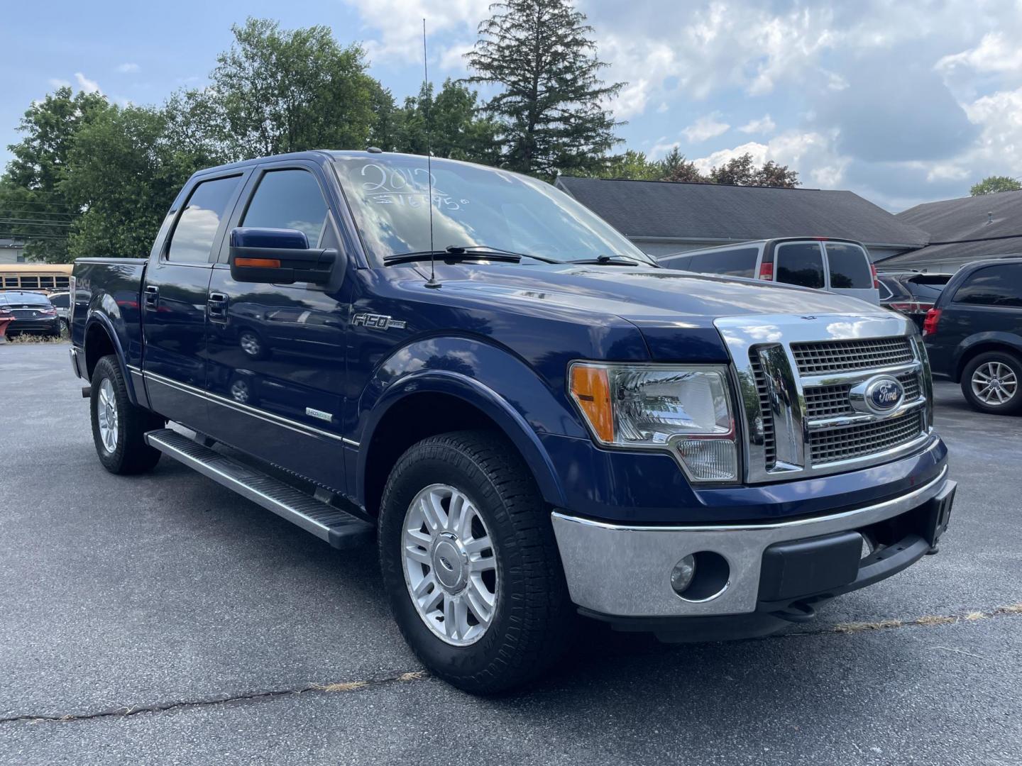 2012 blue Ford F-150 FX4 Lariat SuperCrew 5.5-ft. Bed 4WD (1FTFW1ET3CF) with an 3.5L V6 TURBO engine, 6-Speed Automatic transmission, located at 101 N. Main Street, Muncy, PA, 17756, (570) 546-5462, 41.207691, -76.785942 - Photo#1