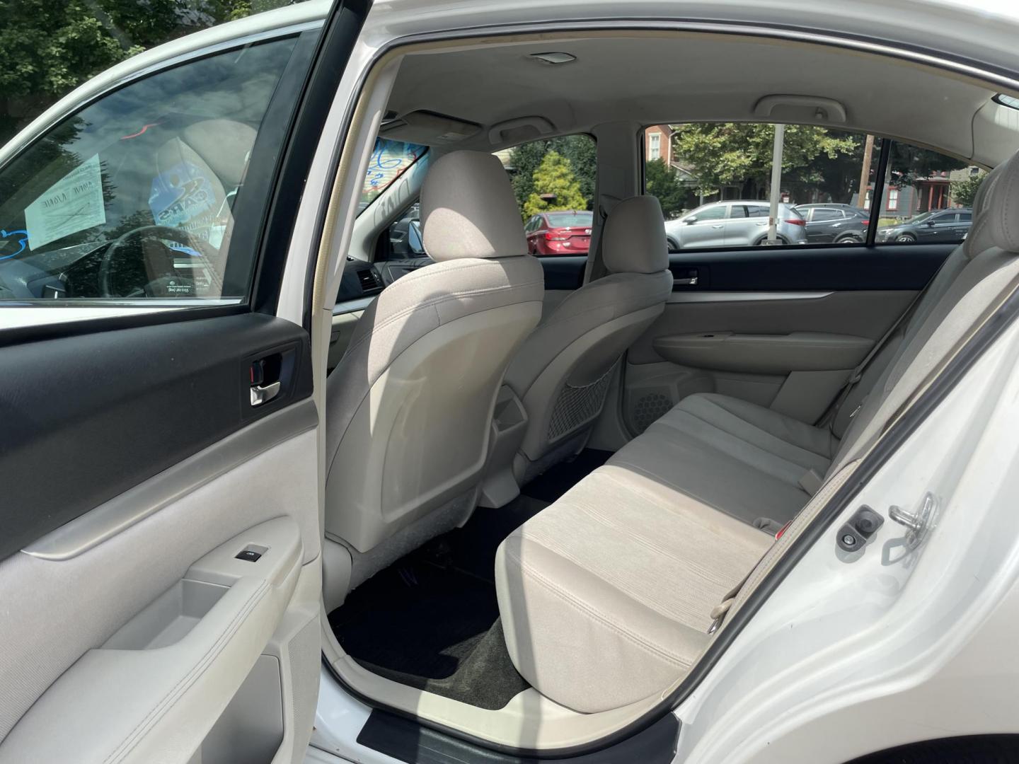 2013 White /tan Subaru Legacy 2.5i (4S3BMBA6XD3) with an 2.5L H4 SOHC 16V engine, Continuously Variable Transmission transmission, located at 101 N. Main Street, Muncy, PA, 17756, (570) 546-5462, 41.207691, -76.785942 - Photo#5