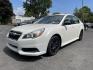 2013 White /tan Subaru Legacy 2.5i (4S3BMBA6XD3) with an 2.5L H4 SOHC 16V engine, Continuously Variable Transmission transmission, located at 101 N. Main Street, Muncy, PA, 17756, (570) 546-5462, 41.207691, -76.785942 - Photo#0