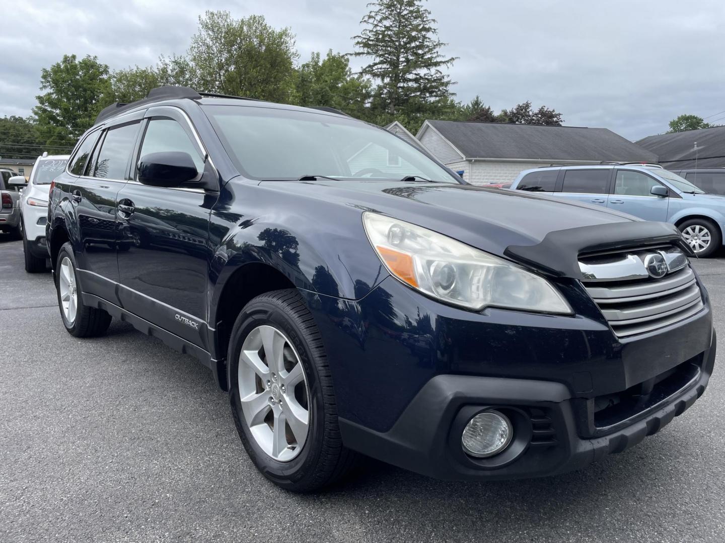 2014 blue Subaru Outback 2.5i Premium (4S4BRCCC4E3) with an 2.5L H4 DOHC 16V engine, located at 101 N. Main Street, Muncy, PA, 17756, (570) 546-5462, 41.207691, -76.785942 - Photo#1