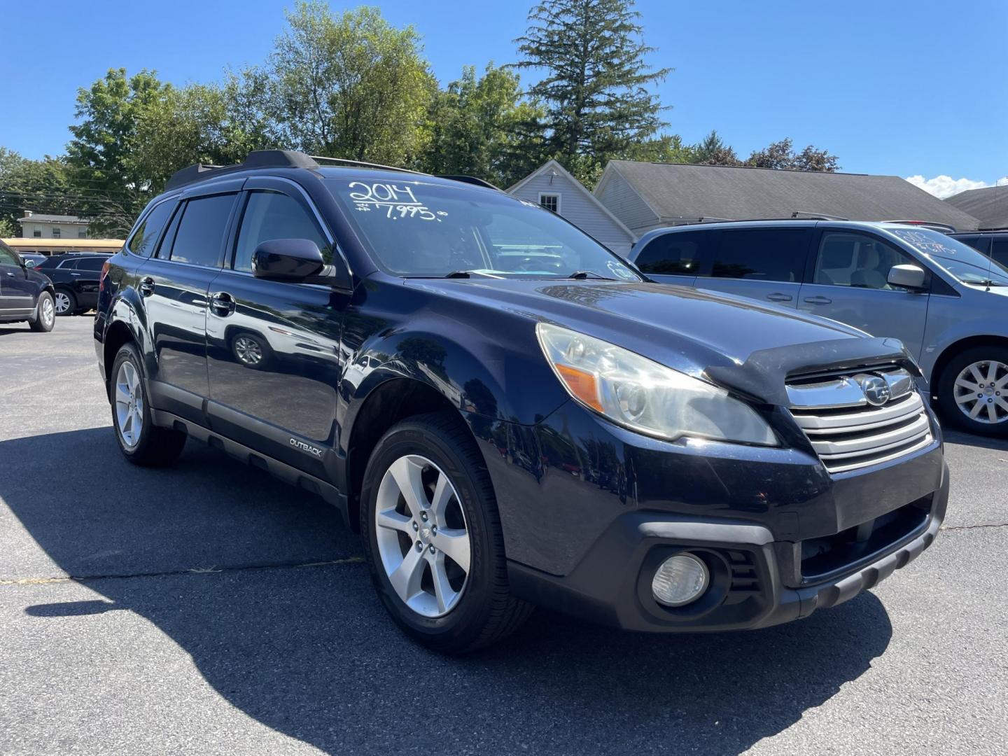 2014 blue Subaru Outback 2.5i Premium (4S4BRCCC4E3) with an 2.5L H4 DOHC 16V engine, located at 101 N. Main Street, Muncy, PA, 17756, (570) 546-5462, 41.207691, -76.785942 - Photo#1