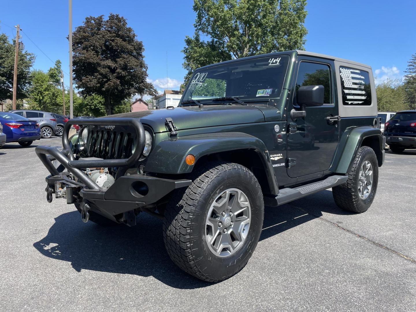 2010 Jeep Wrangler Sahara 4WD (1J4AA5D14AL) with an 3.8L V6 OHV 12V engine, located at 101 N. Main Street, Muncy, PA, 17756, (570) 546-5462, 41.207691, -76.785942 - Photo#0