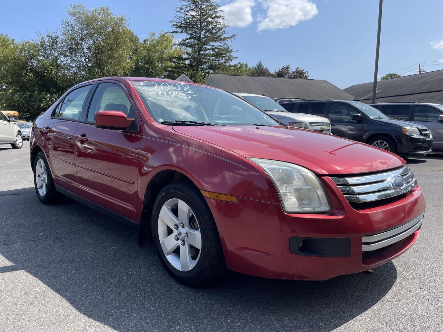 2008 burgandy /tan Ford Fusion V6 SE AWD (3FAHP01138R) with an 3.0L V6 DOHC 24V engine, located at 101 N. Main Street, Muncy, PA, 17756, (570) 546-5462, 41.207691, -76.785942 - Photo#1