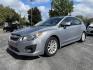 2014 silver Subaru Impreza 2.0i Premium 5-Door w/All Weather Package (JF1GPAC62E8) with an 2.0L H4 DOHC 16V engine, Continuously Variable Transmission transmission, located at 101 N. Main Street, Muncy, PA, 17756, (570) 546-5462, 41.207691, -76.785942 - Photo#0