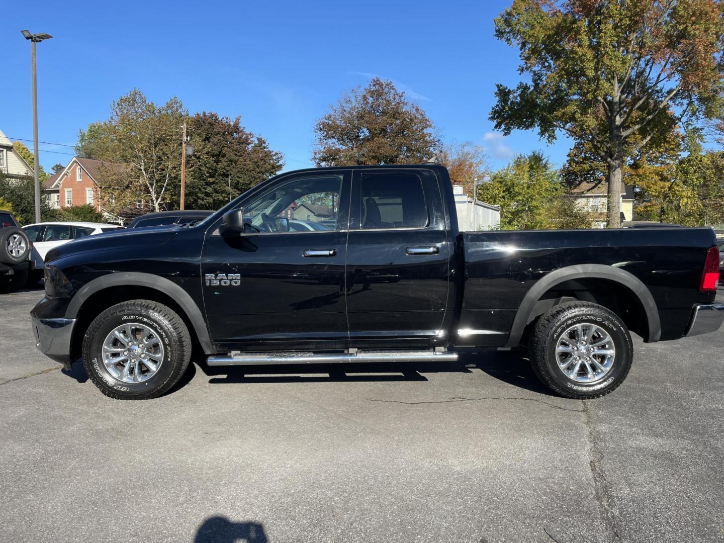 2013 black RAM 1500 SLT Quad Cab 4WD (1C6RR7GG8DS) with an 3.6L V6 DOHC 24V FFV engine, 6-Speed Automatic transmission, located at 101 N. Main Street, Muncy, PA, 17756, (570) 546-5462, 41.207691, -76.785942 - Photo#3