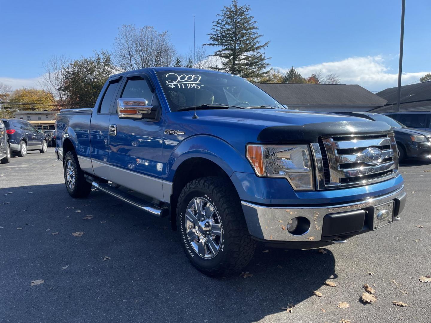 2009 BLUE Ford F-150 XLT SuperCab 6.5-ft. Bed 4WD (1FTPX14V59F) with an 5.4L V8 SOHC 24V FFV engine, 4-Speed Automatic transmission, located at 101 N. Main Street, Muncy, PA, 17756, (570) 546-5462, 41.207691, -76.785942 - Photo#1