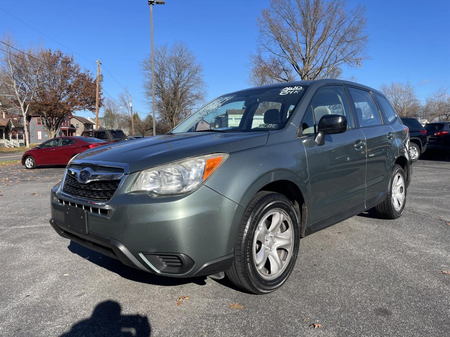 2014 Subaru Forester 2.5i (JF2SJAAC6EG) with an 2.5L H4 SOHC 16V engine, 6-Speed Manual transmission, located at 101 N. Main Street, Muncy, PA, 17756, (570) 546-5462, 41.207691, -76.785942 - Photo#0