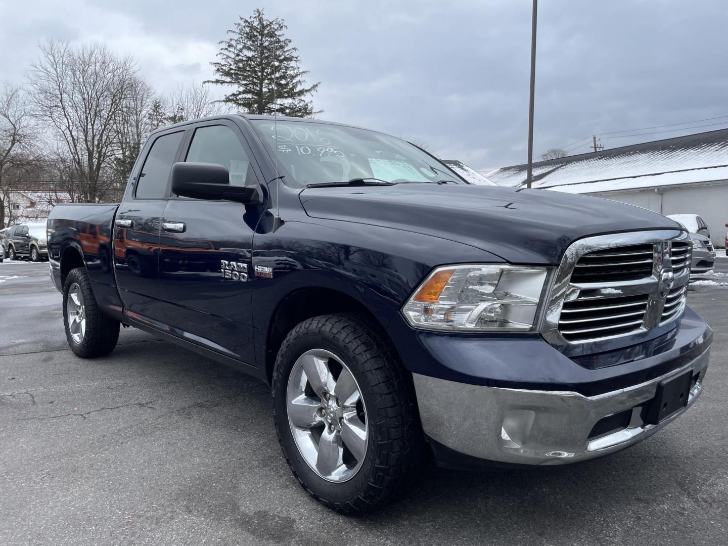 2016 BLUE RAM 1500 SLT Quad Cab 4WD (1C6RR7GTXGS) with an 5.7L V8 OHV 16V engine, 6A transmission, located at 101 N. Main Street, Muncy, PA, 17756, (570) 546-5462, 41.207691, -76.785942 - Photo#1