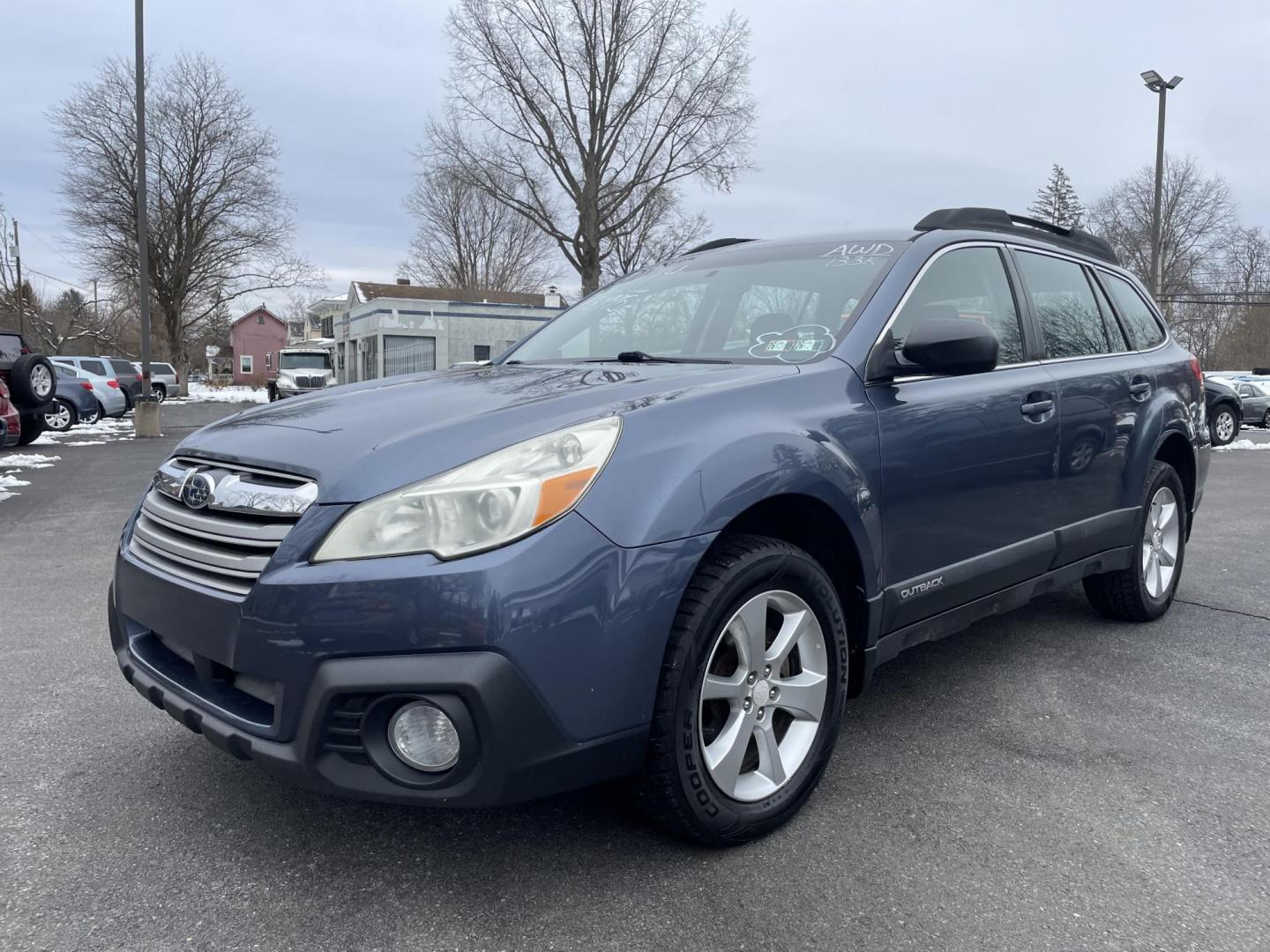 2014 BLUE Subaru Outback 2.5i (4S4BRBAC0E3) with an 2.5L H4 DOHC 16V engine, located at 101 N. Main Street, Muncy, PA, 17756, (570) 546-5462, 41.207691, -76.785942 - Photo#0