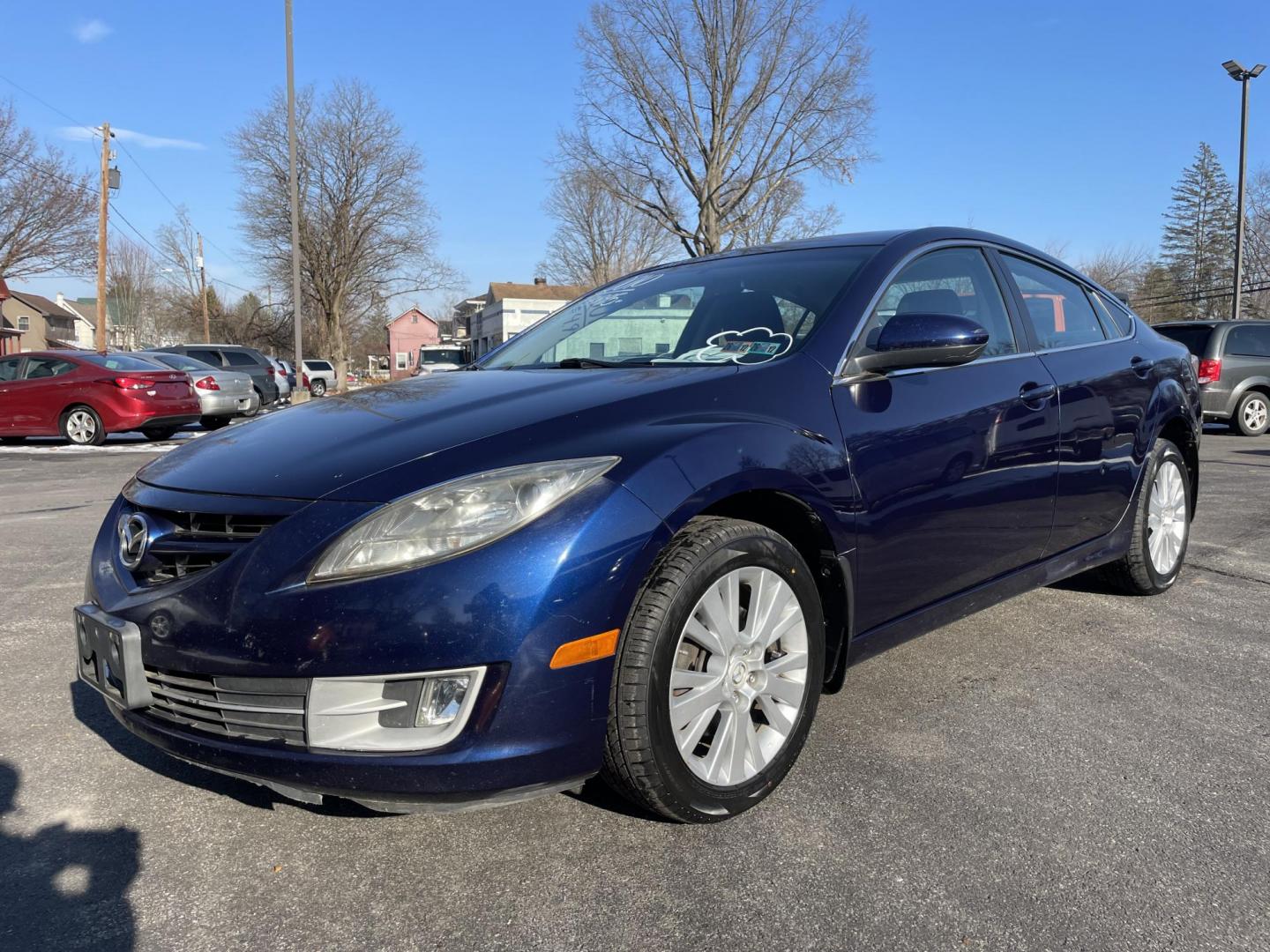 2010 BLUE /black Mazda MAZDA6 I Grand Touring (1YVHZ8CH6A5) with an 2.5L L4 DOHC 16V engine, 5-Speed Automatic transmission, located at 101 N. Main Street, Muncy, PA, 17756, (570) 546-5462, 41.207691, -76.785942 - Photo#0