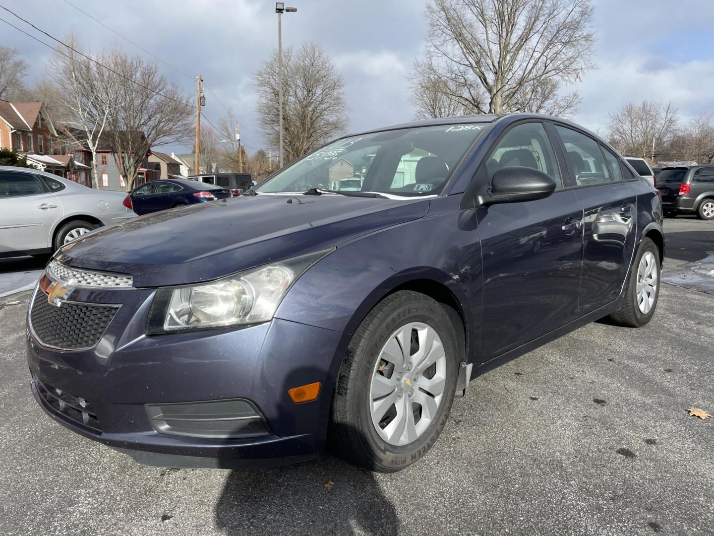 2013 BLUE Chevrolet Cruze LS Manual (1G1PB5SG4D7) with an 1.8L L4 DOHC 16V engine, 6-Speed Manual transmission, located at 101 N. Main Street, Muncy, PA, 17756, (570) 546-5462, 41.207691, -76.785942 - Photo#1