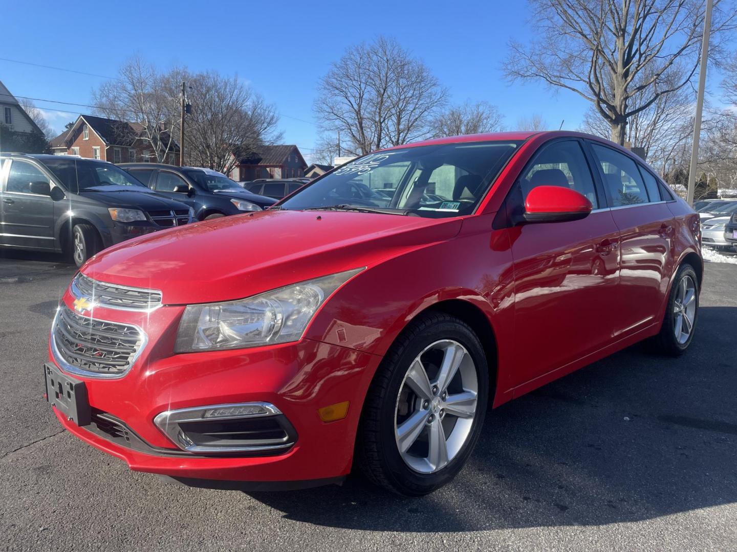 2015 /black Chevrolet Cruze 2LT Auto (1G1PE5SB1F7) with an 1.4L L4 DOHC 16V TURBO engine, 6-Speed Automatic transmission, located at 101 N. Main Street, Muncy, PA, 17756, (570) 546-5462, 41.207691, -76.785942 - Photo#1