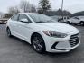 2018 White /black Hyundai Elantra Limited (5NPD84LF8JH) with an 1.8L L4 DOHC 16V engine, 6A transmission, located at 101 N. Main Street, Muncy, PA, 17756, (570) 546-5462, 41.207691, -76.785942 - Photo#1