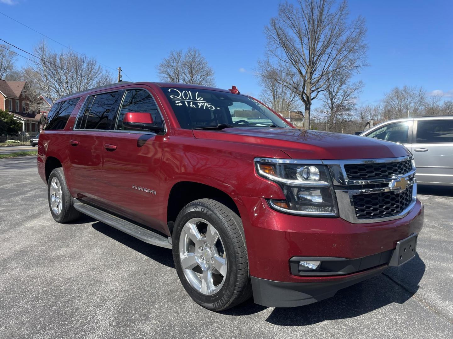 2016 burgandy /tan Chevrolet Suburban LT 4WD (1GNSKHKCXGR) with an 5.3L V8 OHV 16V engine, 6A transmission, located at 101 N. Main Street, Muncy, PA, 17756, (570) 546-5462, 41.207691, -76.785942 - Photo#2