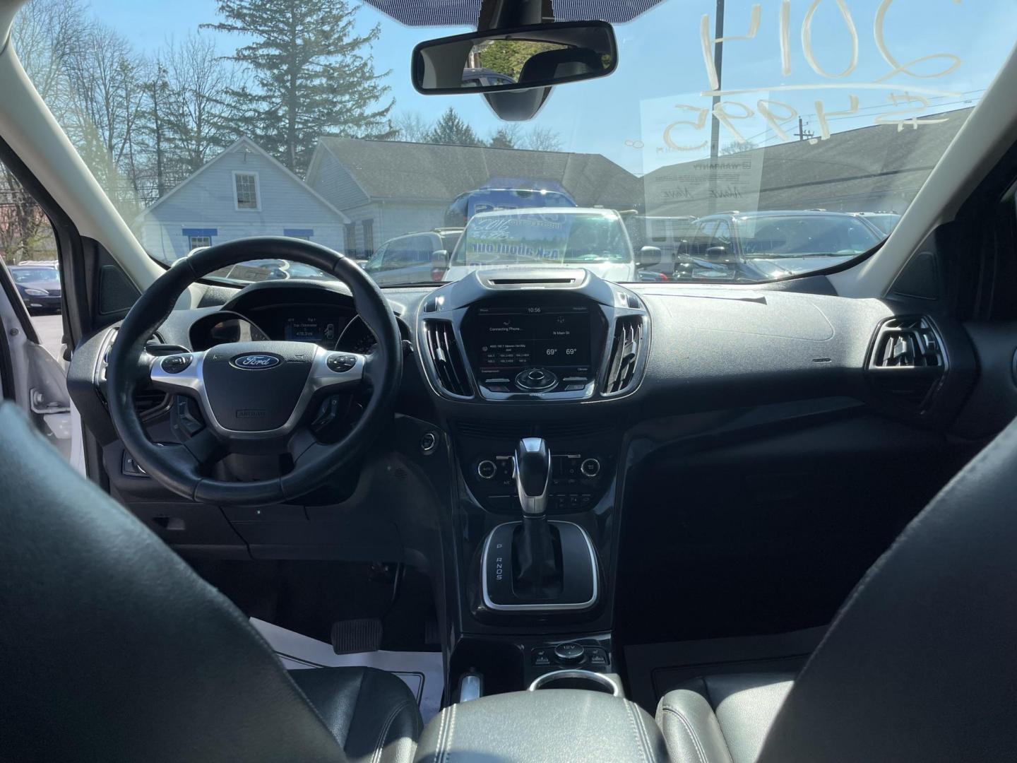 2014 White /black Ford Escape Titanium 4WD (1FMCU9J92EU) with an 2.0L L4 DOHC 16V engine, 6-Speed Automatic transmission, located at 101 N. Main Street, Muncy, PA, 17756, (570) 546-5462, 41.207691, -76.785942 - Photo#4