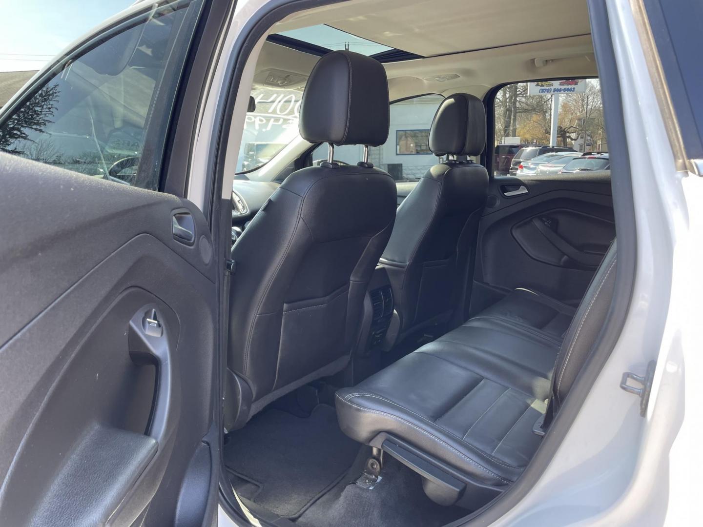 2014 White /black Ford Escape Titanium 4WD (1FMCU9J92EU) with an 2.0L L4 DOHC 16V engine, 6-Speed Automatic transmission, located at 101 N. Main Street, Muncy, PA, 17756, (570) 546-5462, 41.207691, -76.785942 - Photo#6