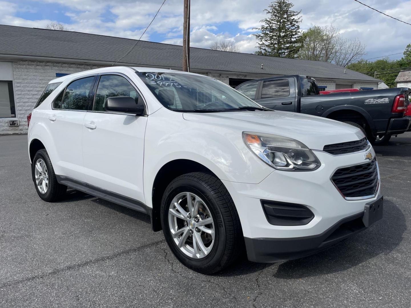 2017 White Chevrolet Equinox LS AWD (2GNFLEEK0H6) with an 2.4L L4 DOHC 16V FFV engine, 6A transmission, located at 101 N. Main Street, Muncy, PA, 17756, (570) 546-5462, 41.207691, -76.785942 - Photo#1