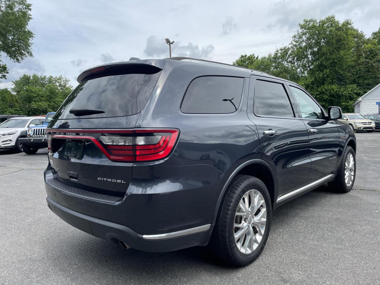 2014 BLUE /black Dodge Durango Citadel AWD (1C4RDJEG0EC) with an 3.6L V6 DOHC 24V engine, 8-Speed Automatic transmission, located at 101 N. Main Street, Muncy, PA, 17756, (570) 546-5462, 41.207691, -76.785942 - Photo#3