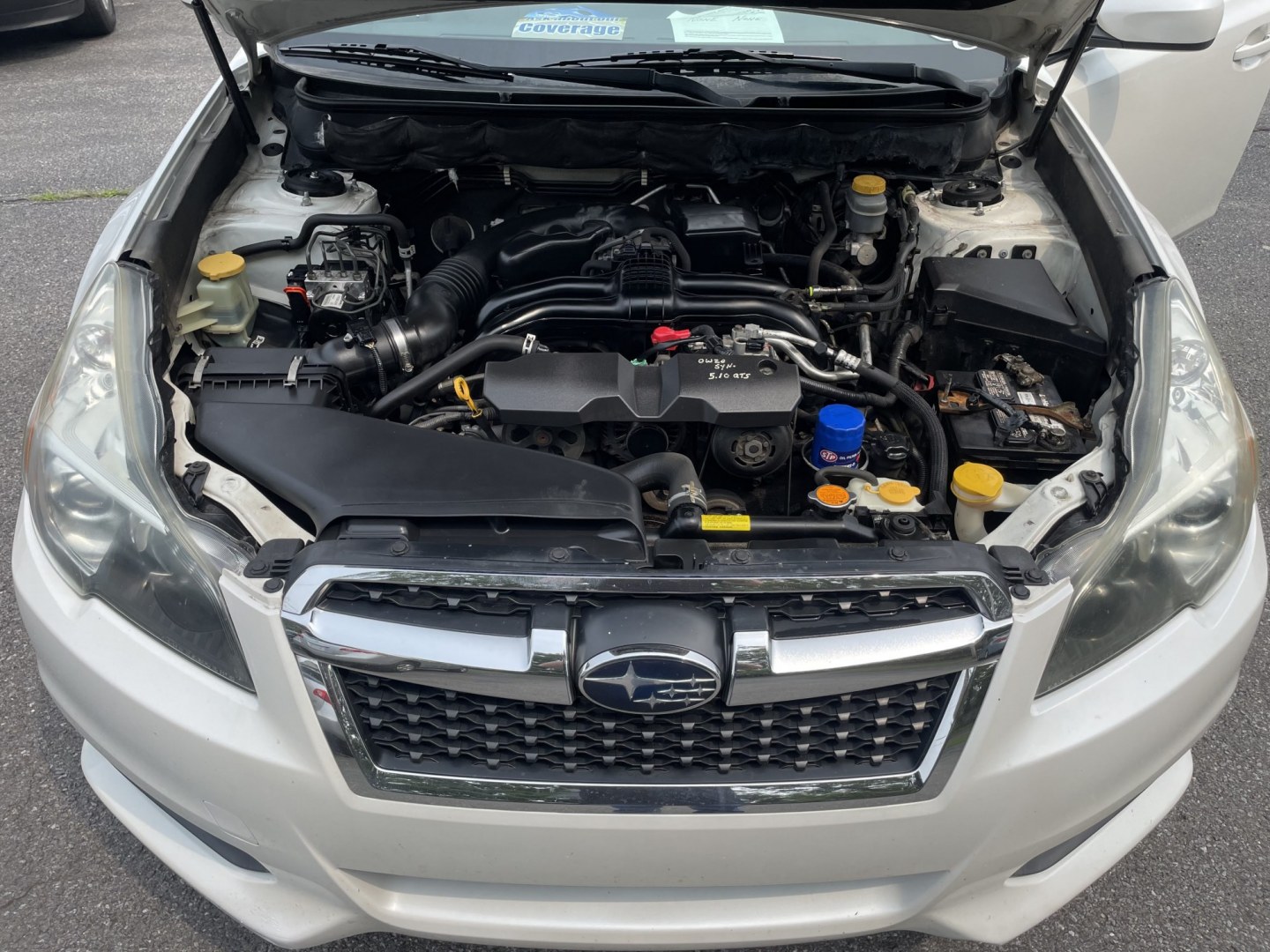 2014 White Subaru Legacy 2.5i Premium (4S3BMBC61E3) with an 2.5L H4 SOHC 16V engine, Continuously Variable Transmission transmission, located at 101 N. Main Street, Muncy, PA, 17756, (570) 546-5462, 41.207691, -76.785942- Photo#9