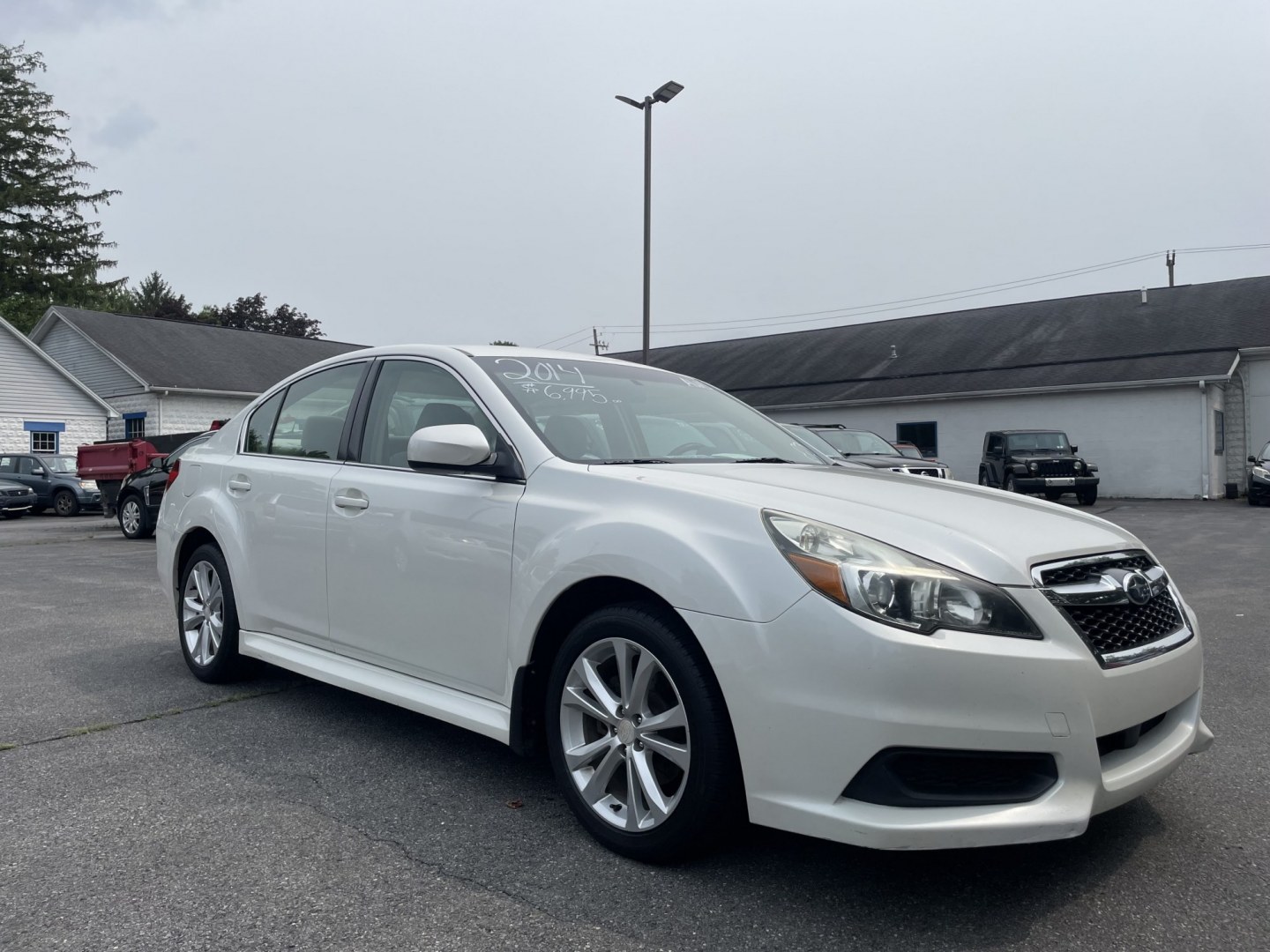 2014 White Subaru Legacy 2.5i Premium (4S3BMBC61E3) with an 2.5L H4 SOHC 16V engine, Continuously Variable Transmission transmission, located at 101 N. Main Street, Muncy, PA, 17756, (570) 546-5462, 41.207691, -76.785942- Photo#1