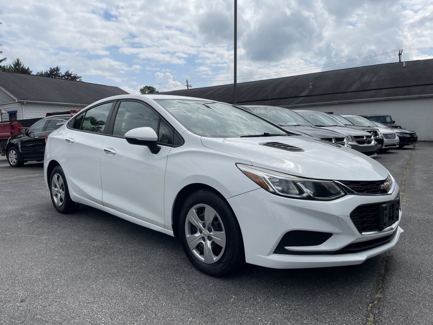 2017 Chevrolet Cruze LS Auto (1G1BC5SM3H7) with an 1.4L L4 DOHC 16V TURBO engine, 6A transmission, located at 101 N. Main Street, Muncy, PA, 17756, (570) 546-5462, 41.207691, -76.785942- Photo#1